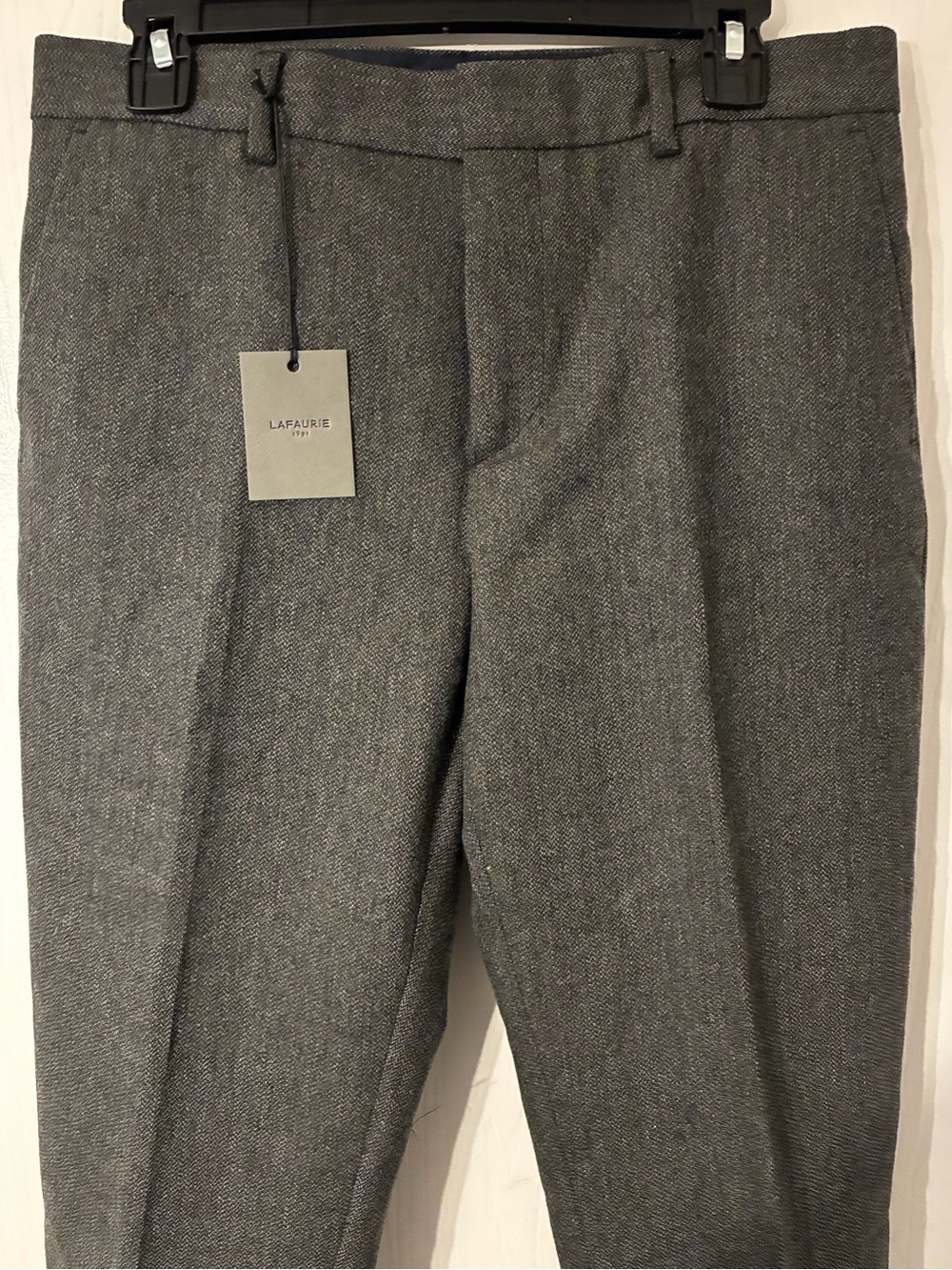 Lafaurie 40 Gray Men's Dress Pants 33/32 waist - Tailored Wool Blend
